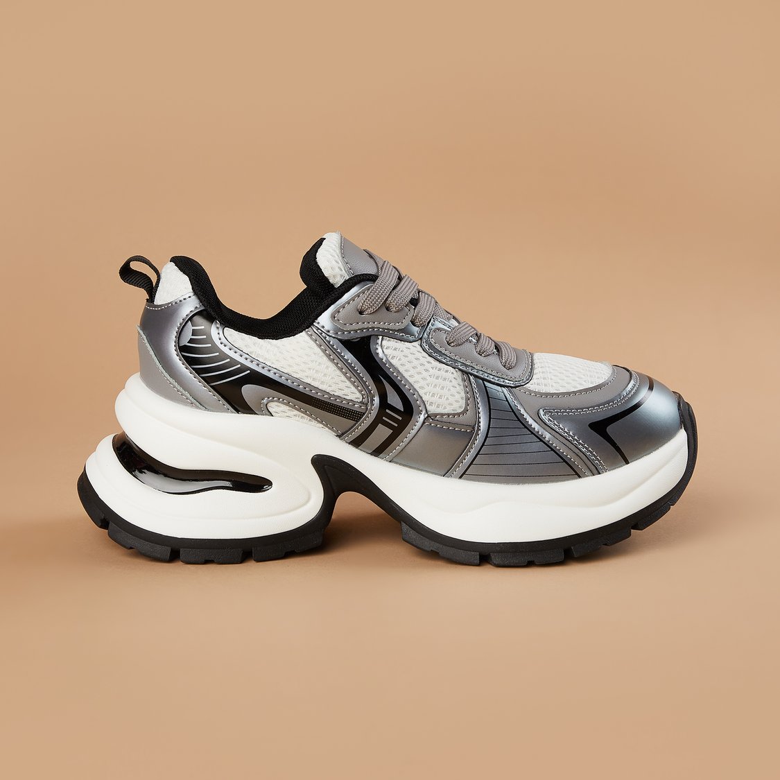 Trendy Colourblock High Top Sneakers for Women Lightweight Comfortable Daily Wear