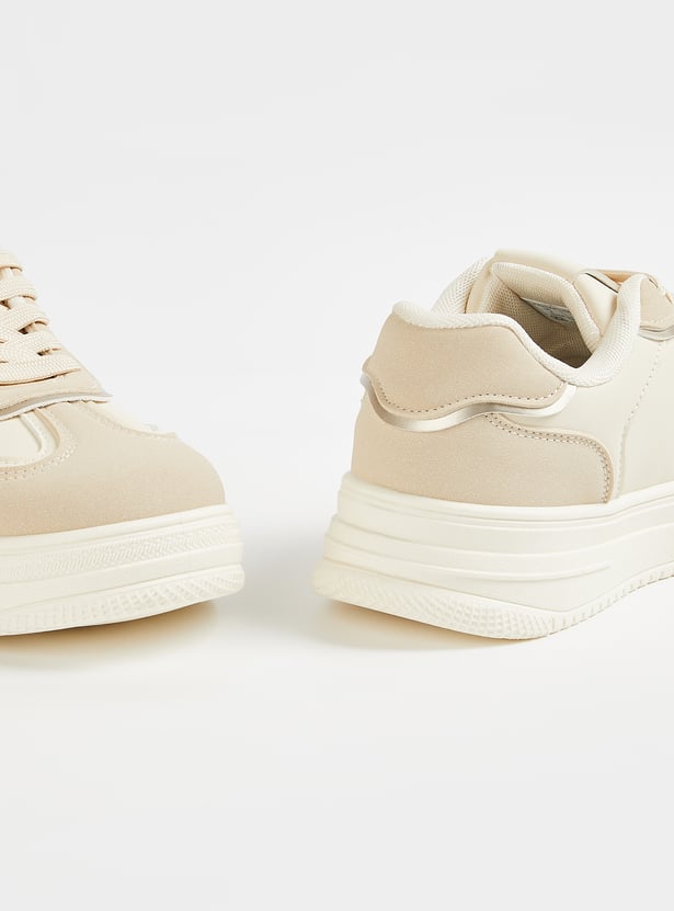 Lightweight Women’s Colourblock Sneakers Trendy Casual Sporty Footwear