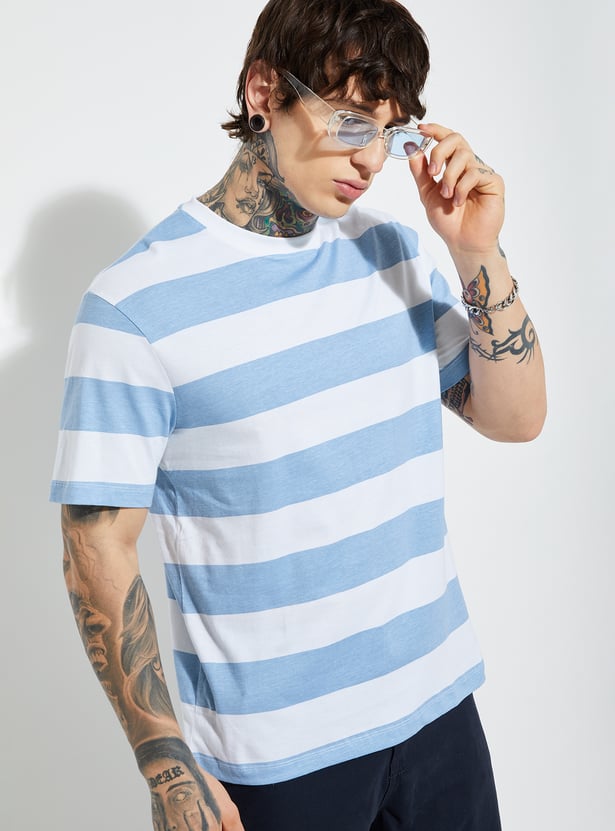 Men Striped T Shirt with Timeless Casual Design for Versatile Styling