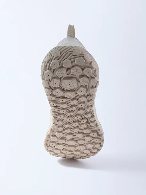 Men’s Beige Knit Textured Lace Up Sneakers Combining Lightweight Design Comfort and Modern Style