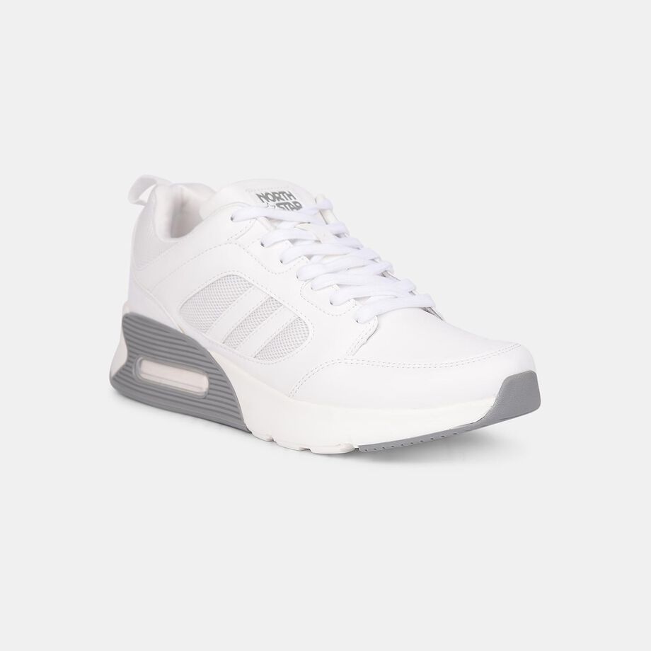 Durable Men’s White Sports Sneakers Designed for Running Gym Travel and Outdoor Activities