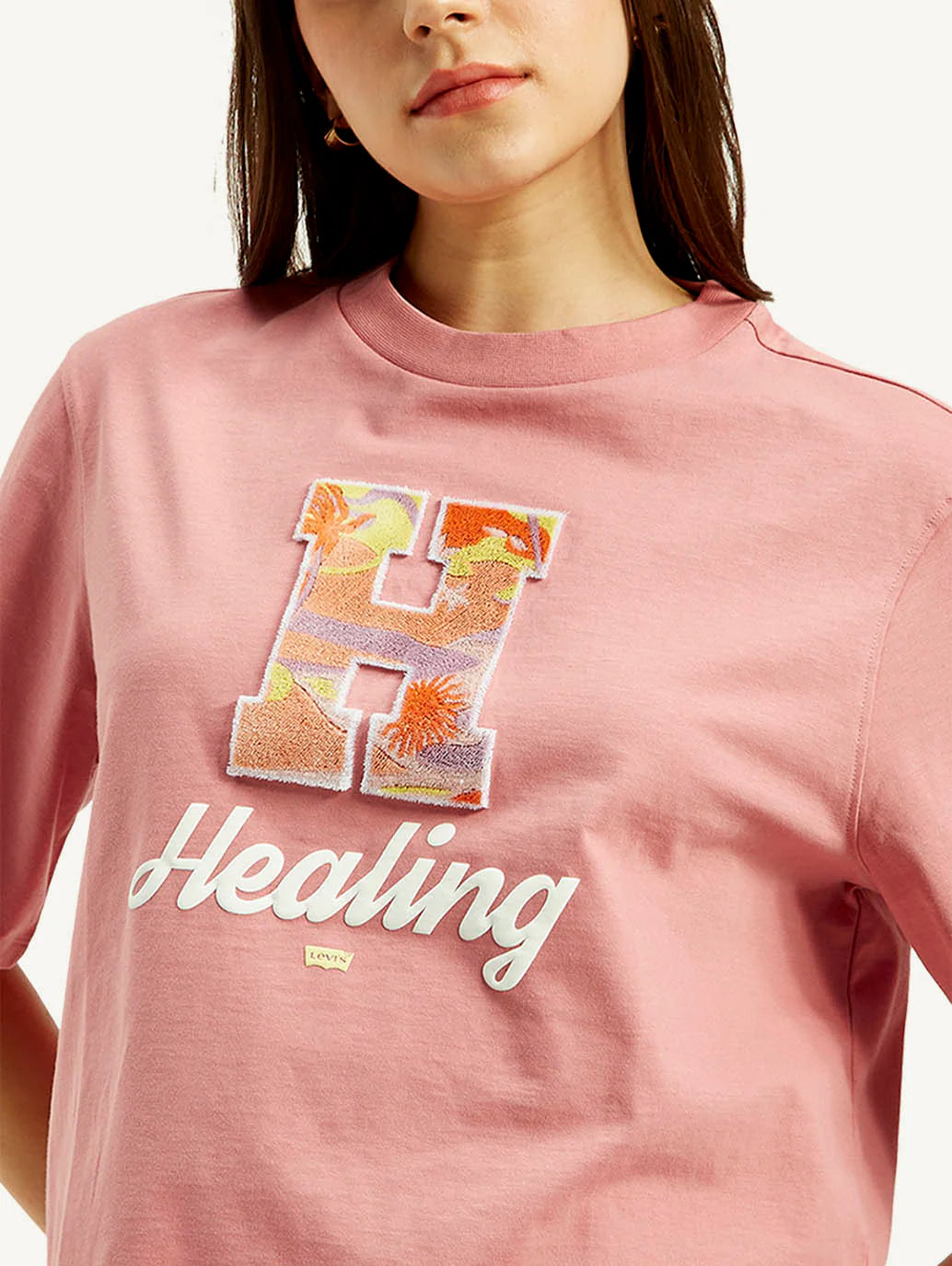 Stylish Women’s Typographic Print Boxy T Shirt Relaxed Fit Comfortable Summer Tee
