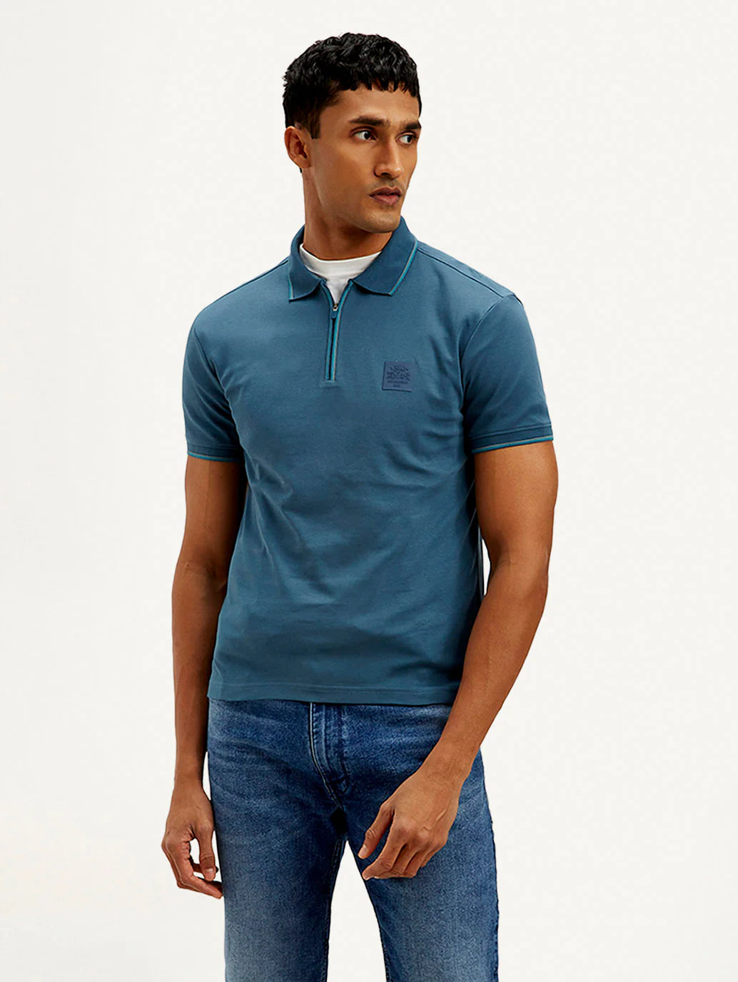 Classic Slim Fit Polo T-Shirt for Men with Solid Color Design and Everyday Wear Appeal