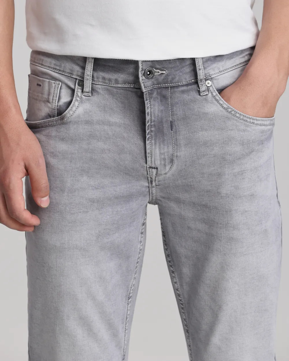 Trendy Grey Ankle Length Originals Jeans for Men Casual and Semi Formal