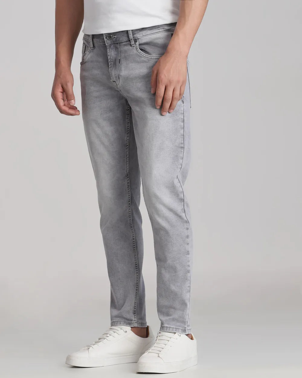 Trendy Grey Ankle Length Originals Jeans for Men Casual and Semi Formal