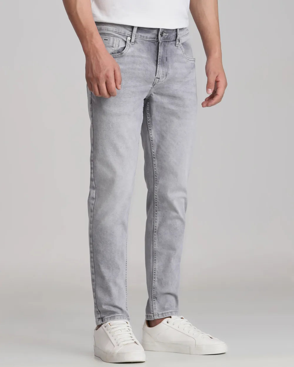 Trendy Grey Ankle Length Originals Jeans for Men Casual and Semi Formal