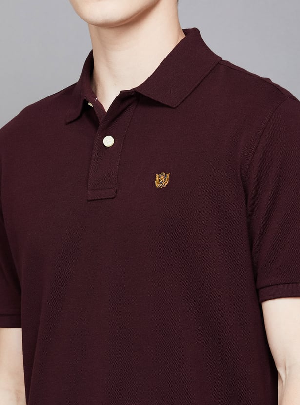 Comfortable Men’s Solid Regular Fit Polo T-Shirt Ideal for Office, Weekend, and Daily Wear