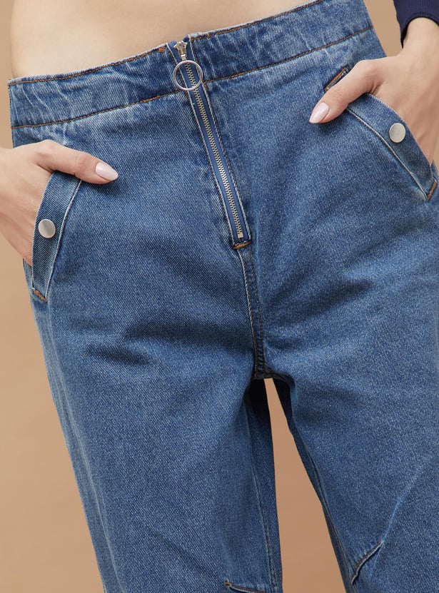 Soft Comfortable Vintage Washed Cargo Pants for Women