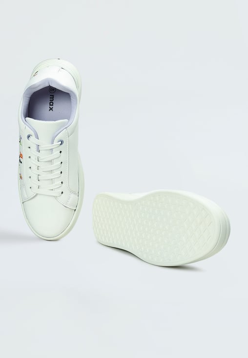 Stylish Embroidered Sneakers for Women Comfortable Everyday Casual Fashion Shoes