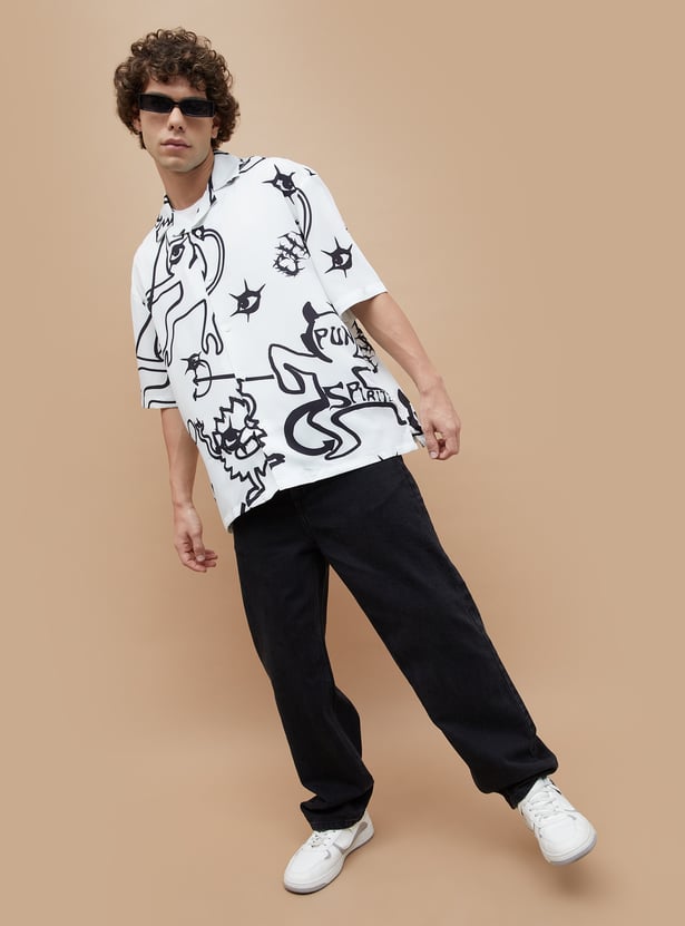 Durable Men’s Washed Loose Fit Jeans Modern Relaxed Fit Denim for Casual Outings and Daily Wear