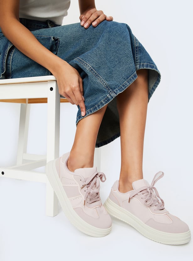 Lightweight Colorblock Sneakers for Women Comfortable and Trendy Footwear