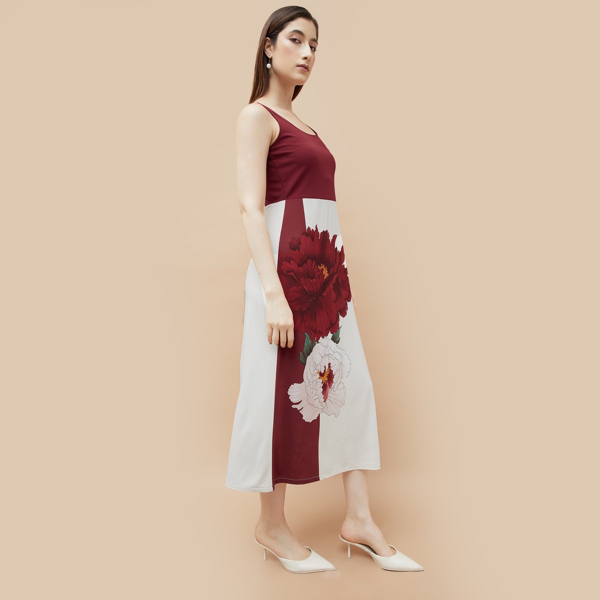 Evening Outfit Women’s Floral Print A-Line Party Mini Dress Comfortable and Stylish Fit