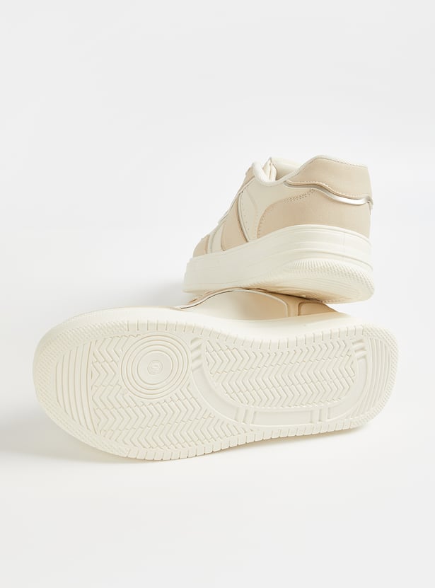 Lightweight Women’s Colourblock Sneakers Trendy Casual Sporty Footwear