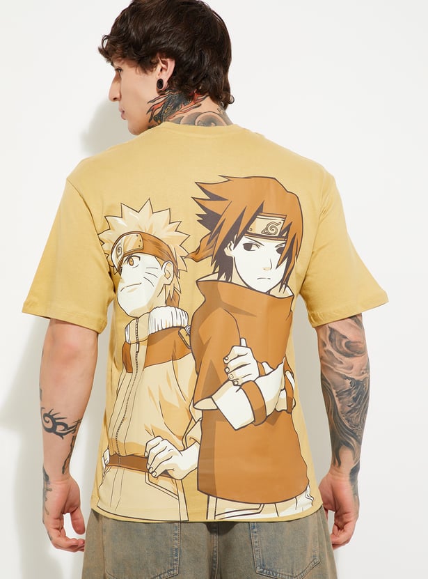 Naruto Printed Oversized T Shirt Mens Trendy Casual Wear