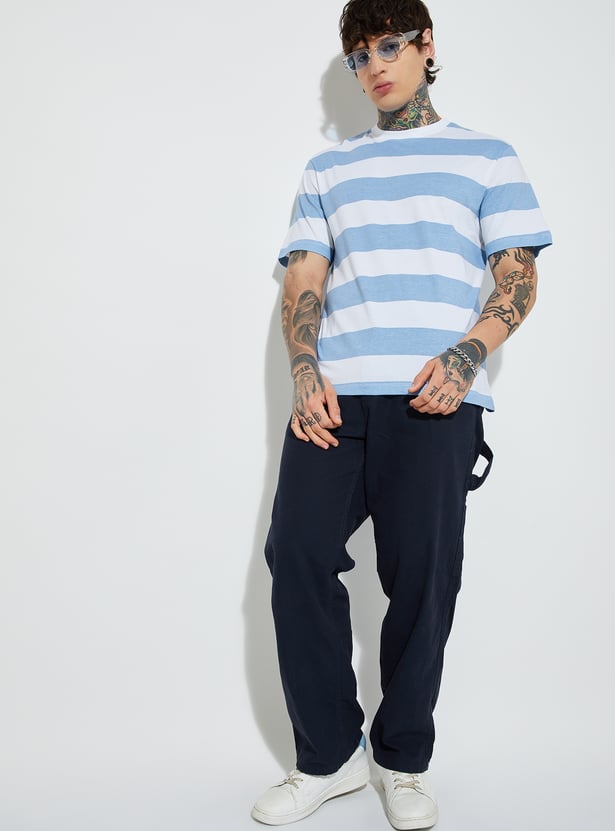 Men Striped T Shirt with Timeless Casual Design for Versatile Styling
