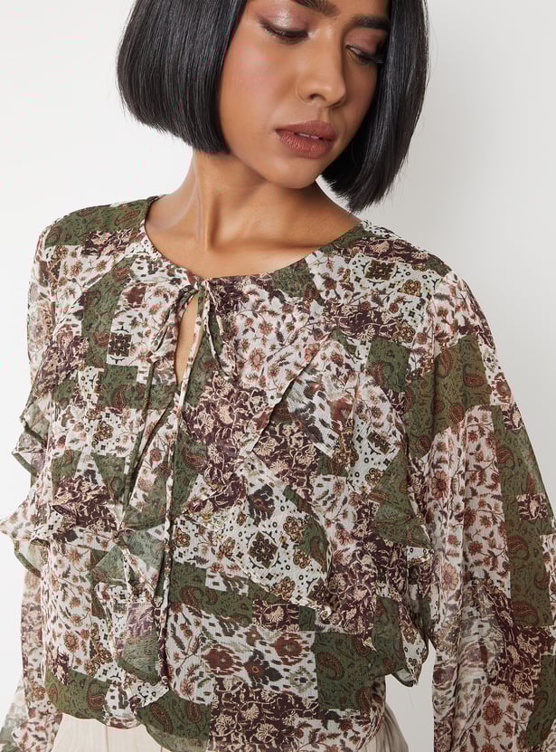 Comfortable Women’s Printed Blouse for Daily Wear