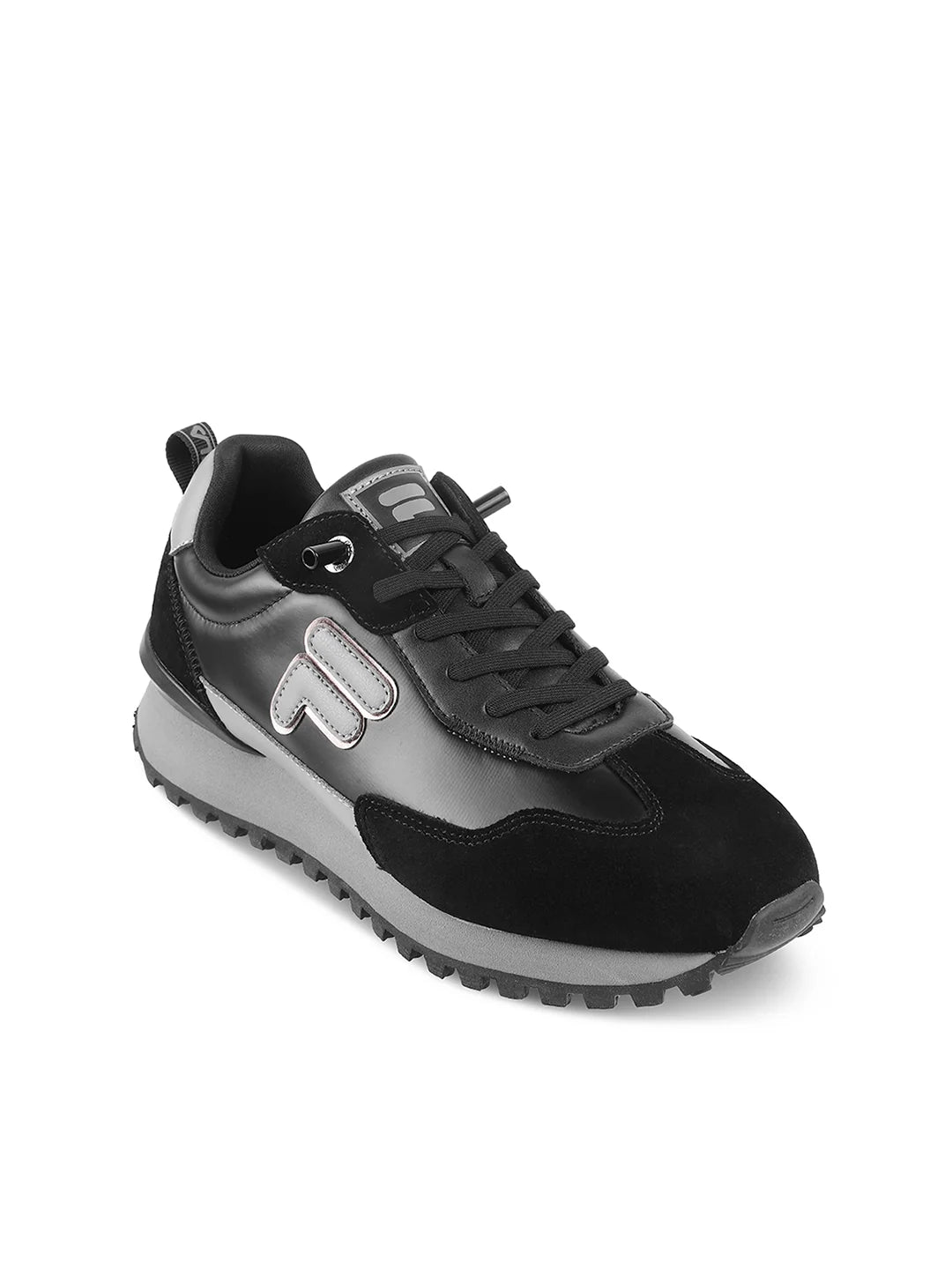 Modern Retro Jo Reflect Mens Sneakers in Black with All Day Comfort
