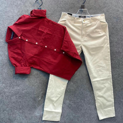 Trendy Mens Shirt and Pant Combo Casual Cotton