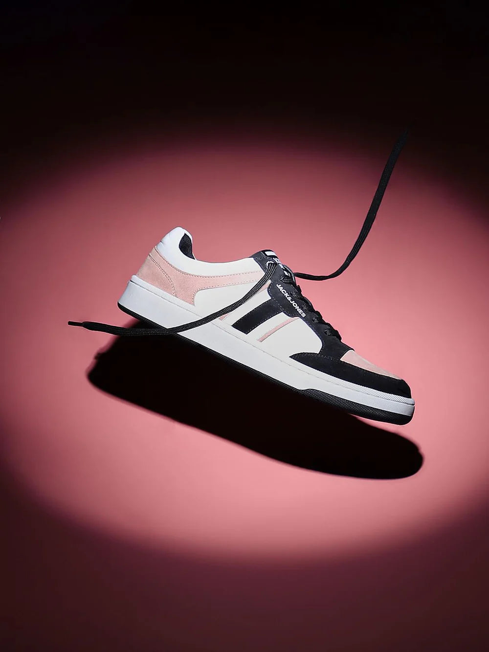 Bold and Trendy Black Colourblocked Casual Sneakers Combining Modern Aesthetic and Comfortable Fit