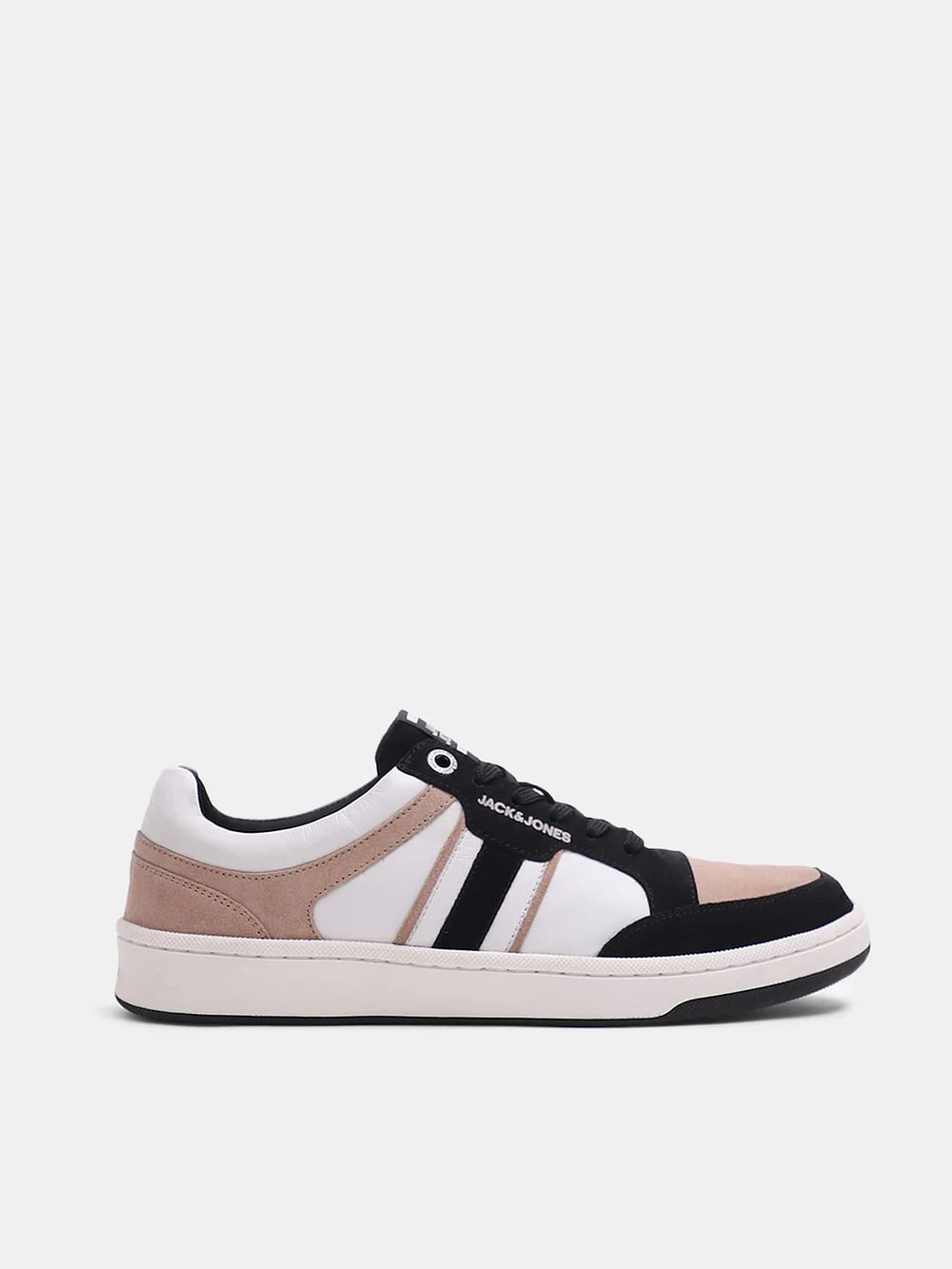 Bold and Trendy Black Colourblocked Casual Sneakers Combining Modern Aesthetic and Comfortable Fit