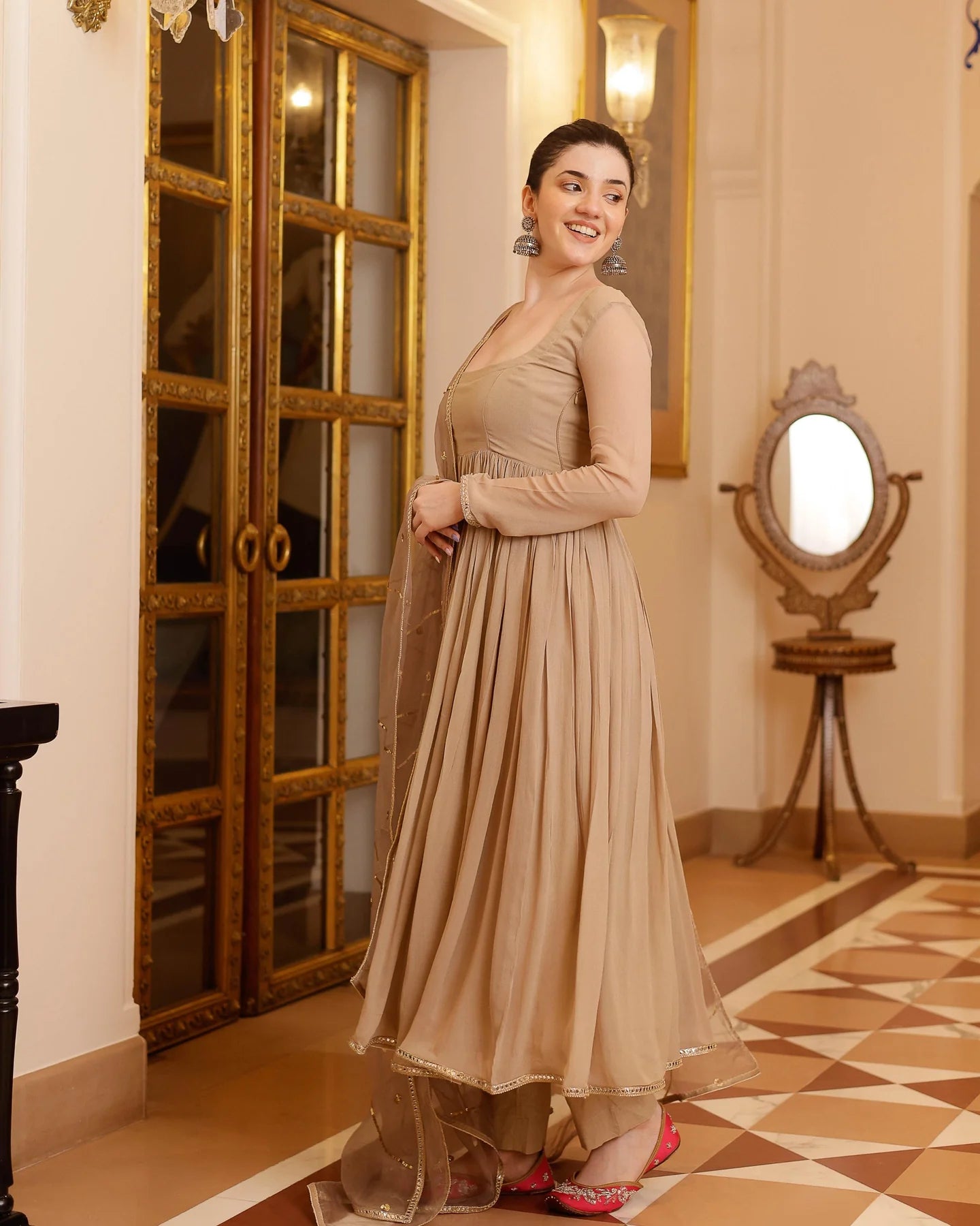 Elegant Ekani Gotapatti Georgette Suit Set with Comfortable Fit for Women