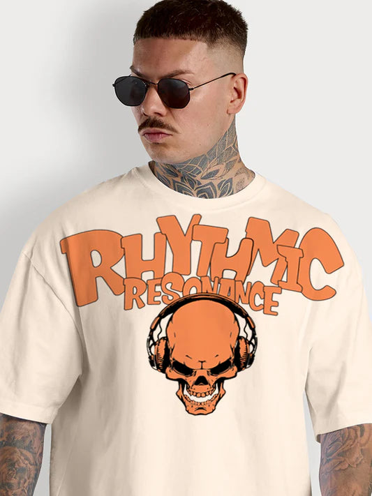 White Oversized T-Shirt with Bold Typography Print Stylish and Comfortable Everyday Wear