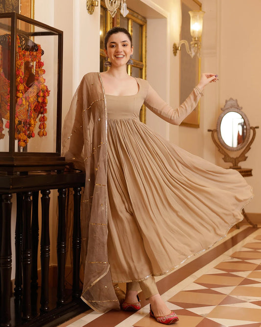 Elegant Ekani Gotapatti Georgette Suit Set with Comfortable Fit for Women
