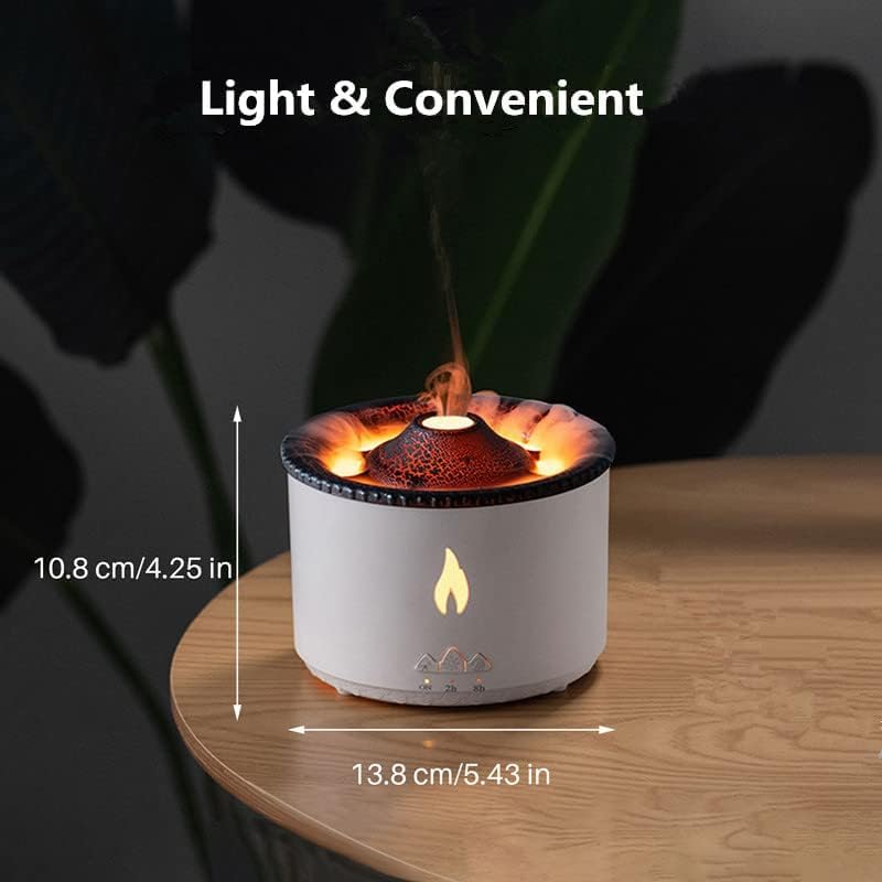 Oil Diffuser with Flame Light Effect Cool Mist Humidifier for Aromatherapy and Relaxation