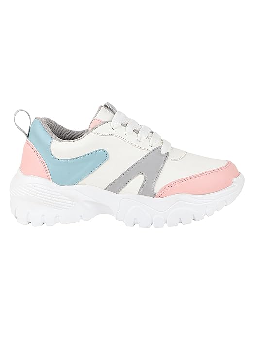Stylish Women’s Lightweight Lace Up Walking Sneakers Comfortable Everyday Footwear