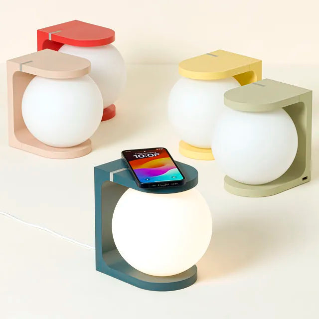 Bedside LED Lamp Wireless Charging Table Lamp for Smartphone