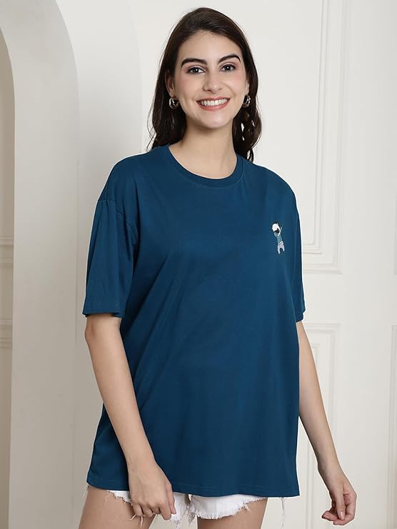 Cotton Loose Fit Baggy Graphic T Shirt Women’s Casual