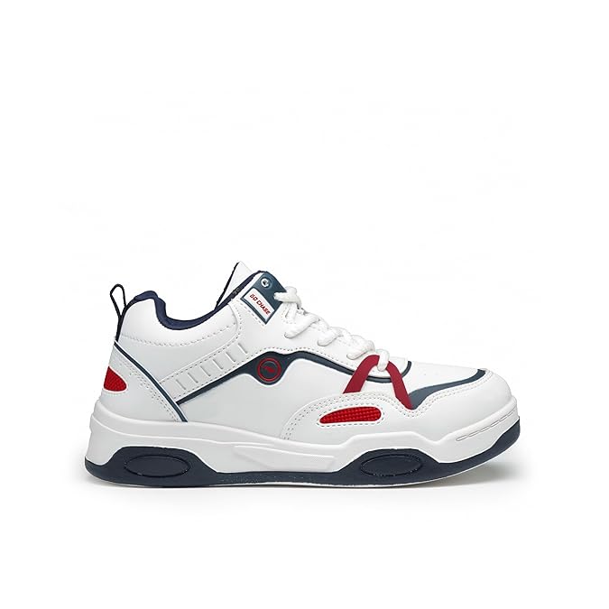 Stylish Mid Top Sneakers for Men Casual Trendy Lace Up Shoes for Daily Wear