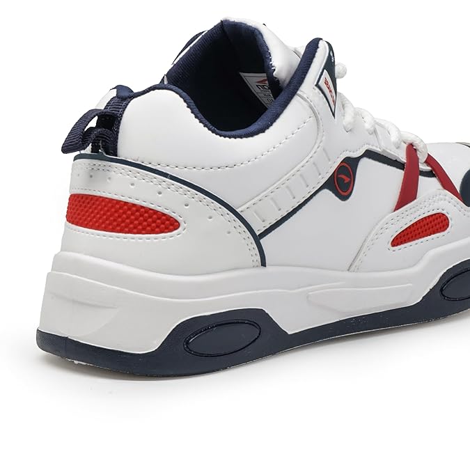 Stylish Mid Top Sneakers for Men Casual Trendy Lace Up Shoes for Daily Wear