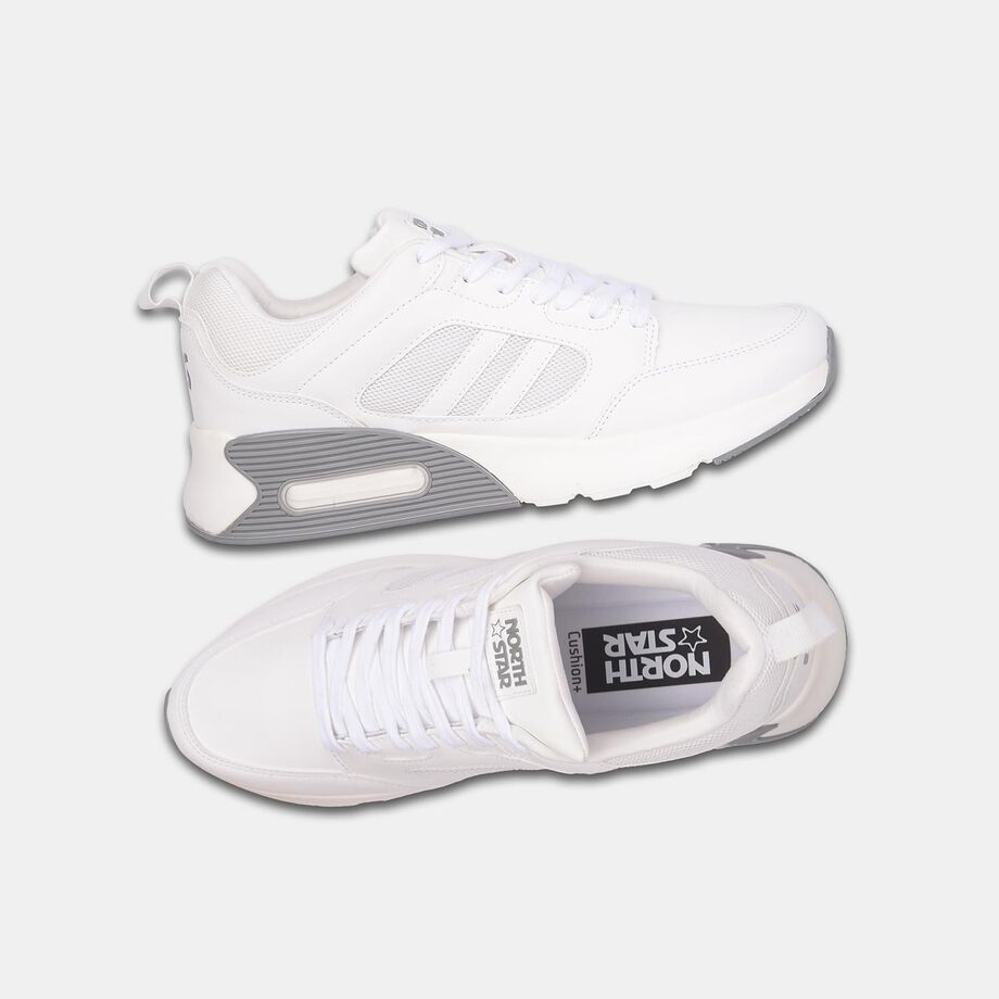 Durable Men’s White Sports Sneakers Designed for Running Gym Travel and Outdoor Activities
