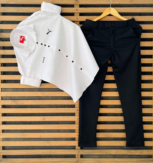 Premium Cotton Designer Shirt with Heavy Lycra Pant Full Outfit Perfect for Work and Parties