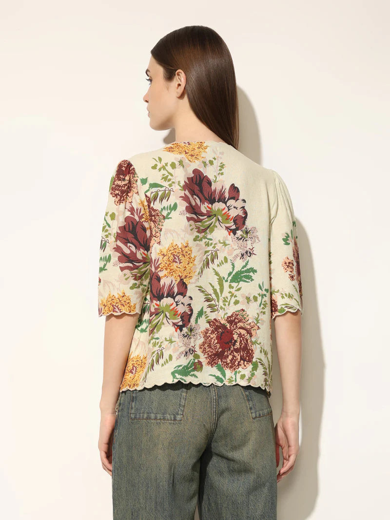 Trendy Loose Fit Women’s Multi Colour Print Top Comfortable Streetwear Summer Outfit