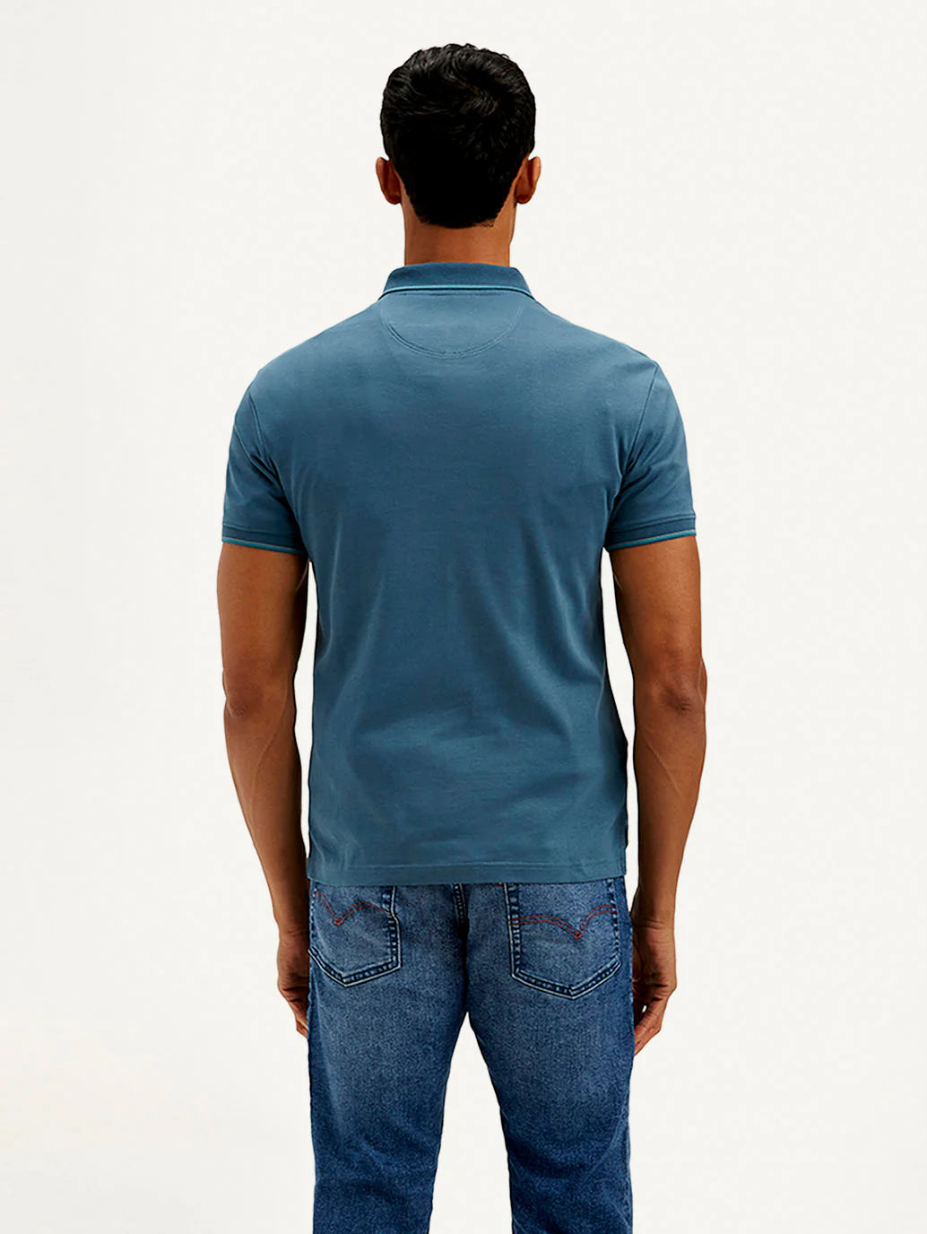 Classic Slim Fit Polo T-Shirt for Men with Solid Color Design and Everyday Wear Appeal