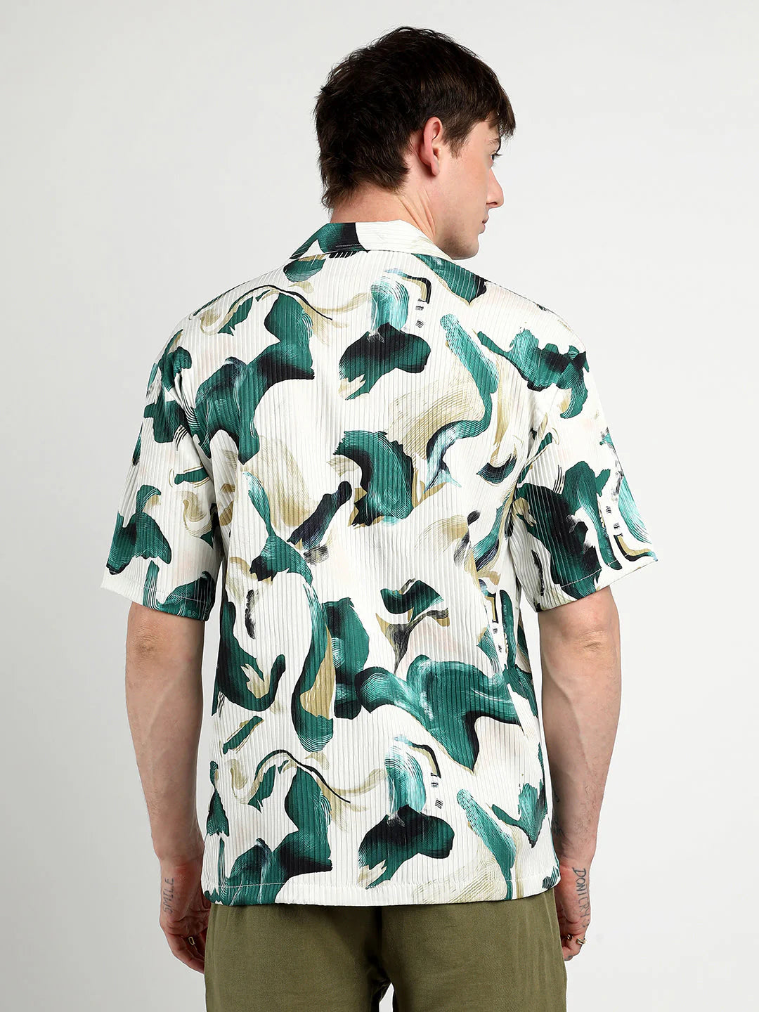 Oversized Swirl Stroke Print Shirt Comfortable, Trendy, and Perfect for Layering