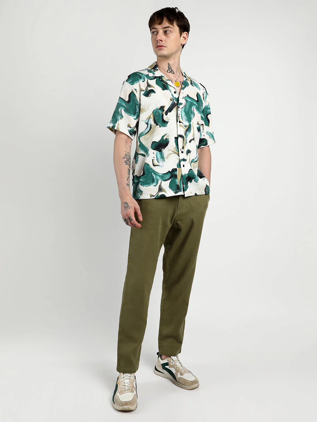 Oversized Swirl Stroke Print Shirt Comfortable, Trendy, and Perfect for Layering