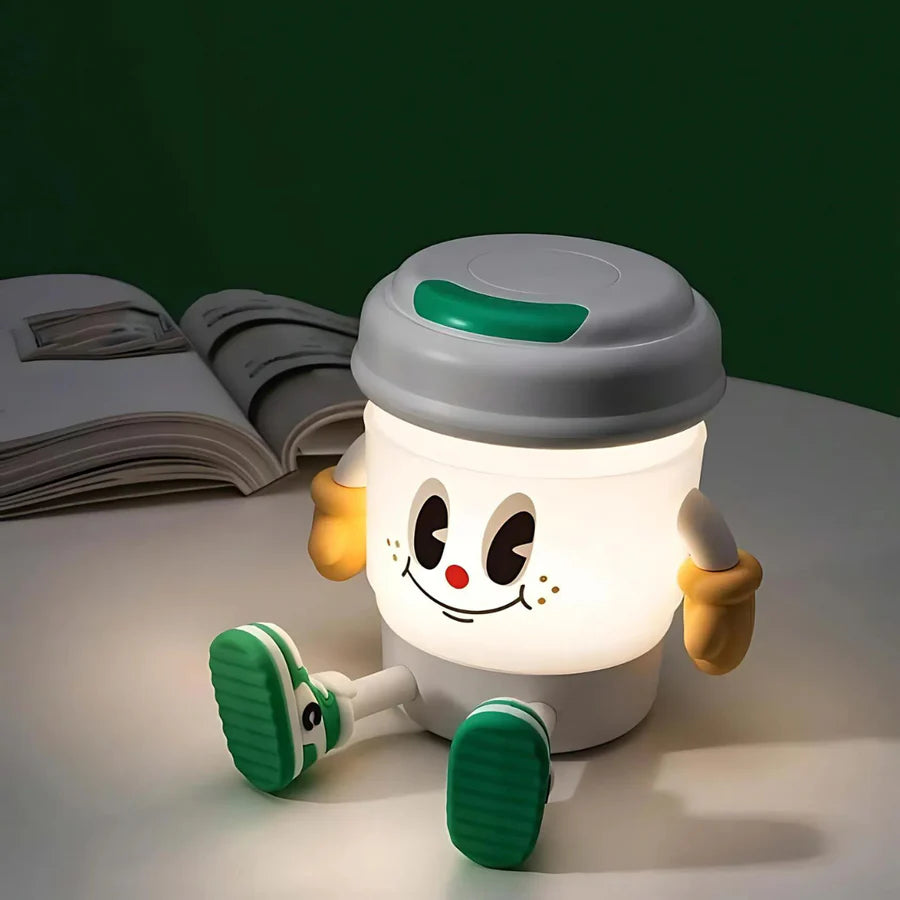 Multifunction LED Coffee Lamp with Phone Holder and Bluetooth Speaker