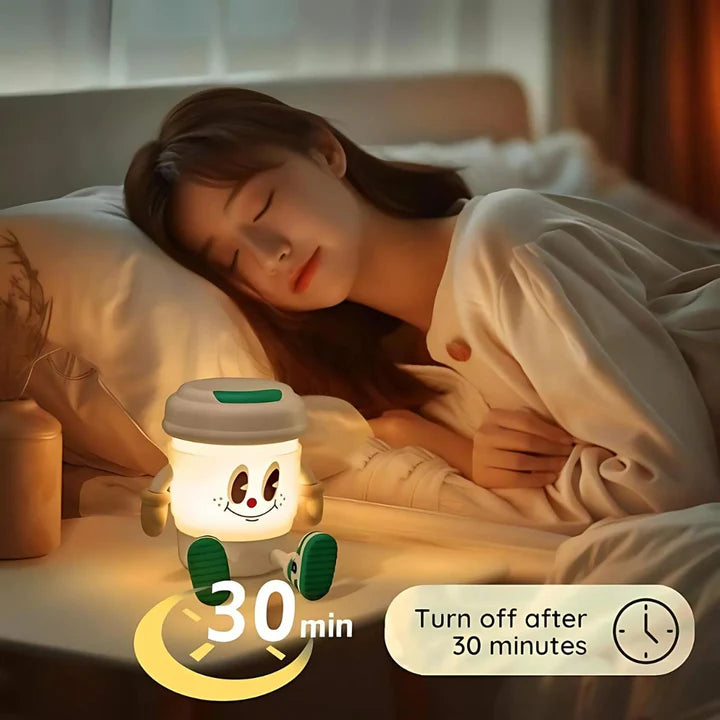 Multifunction LED Coffee Lamp with Phone Holder and Bluetooth Speaker