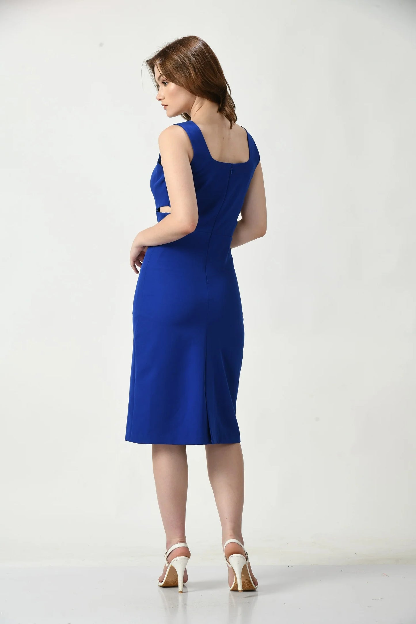 Royal Blue Western Style Party Dress for Women Elegant Evening Outfit