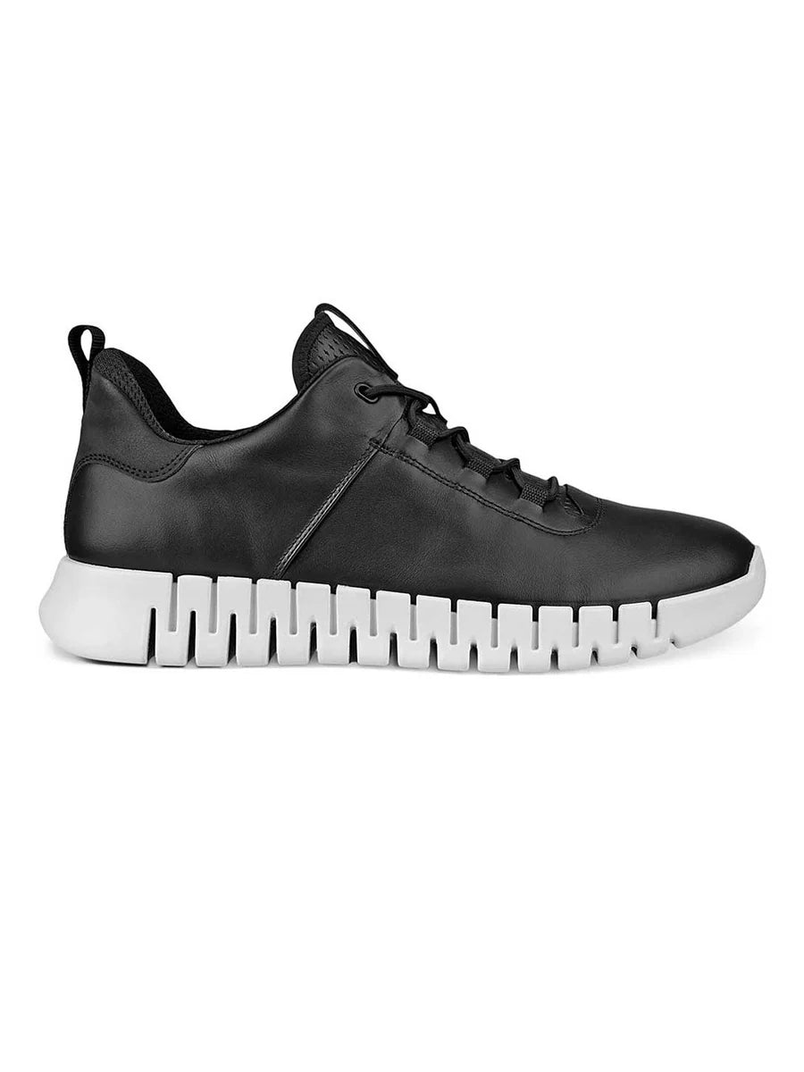 Comfortable Gruuv M Black Mens Sneakers with Breathable Insole