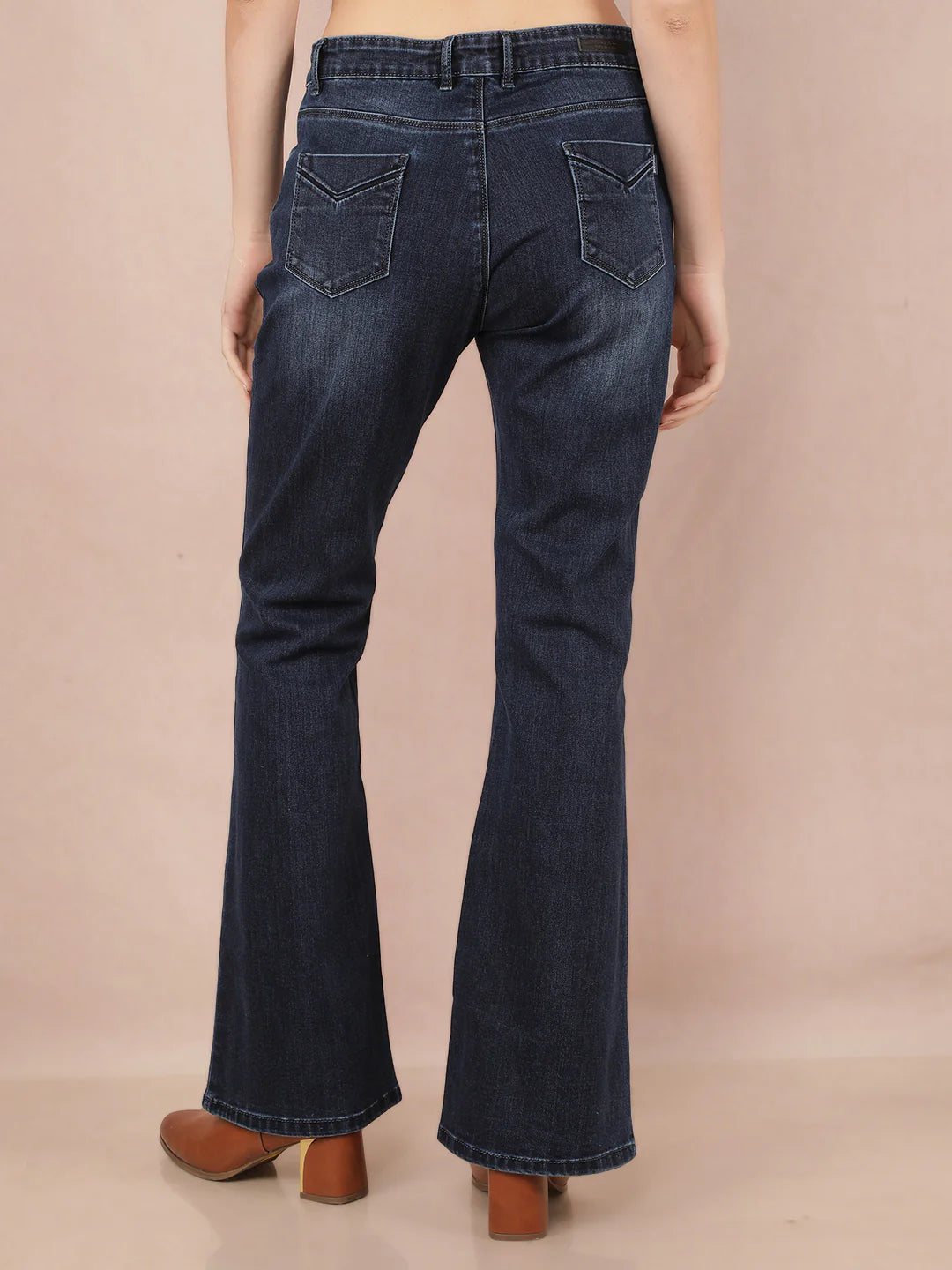Women’s Blue Bootcut Jeans with Comfortable Everyday Fit