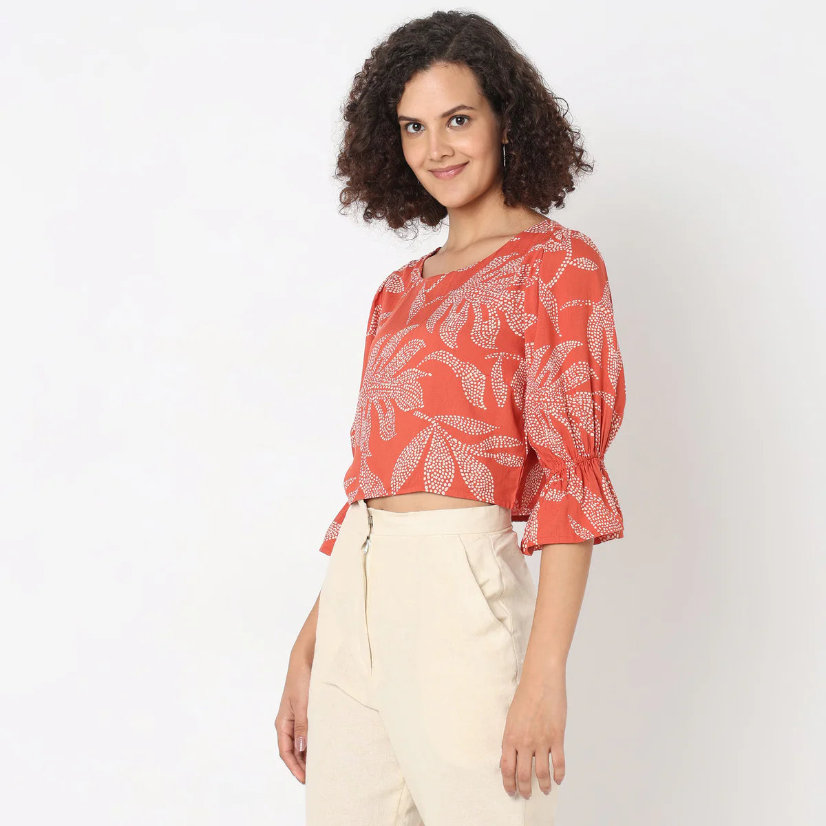 Stylish Regular Fit Printed Top for Casual and Office Outfits