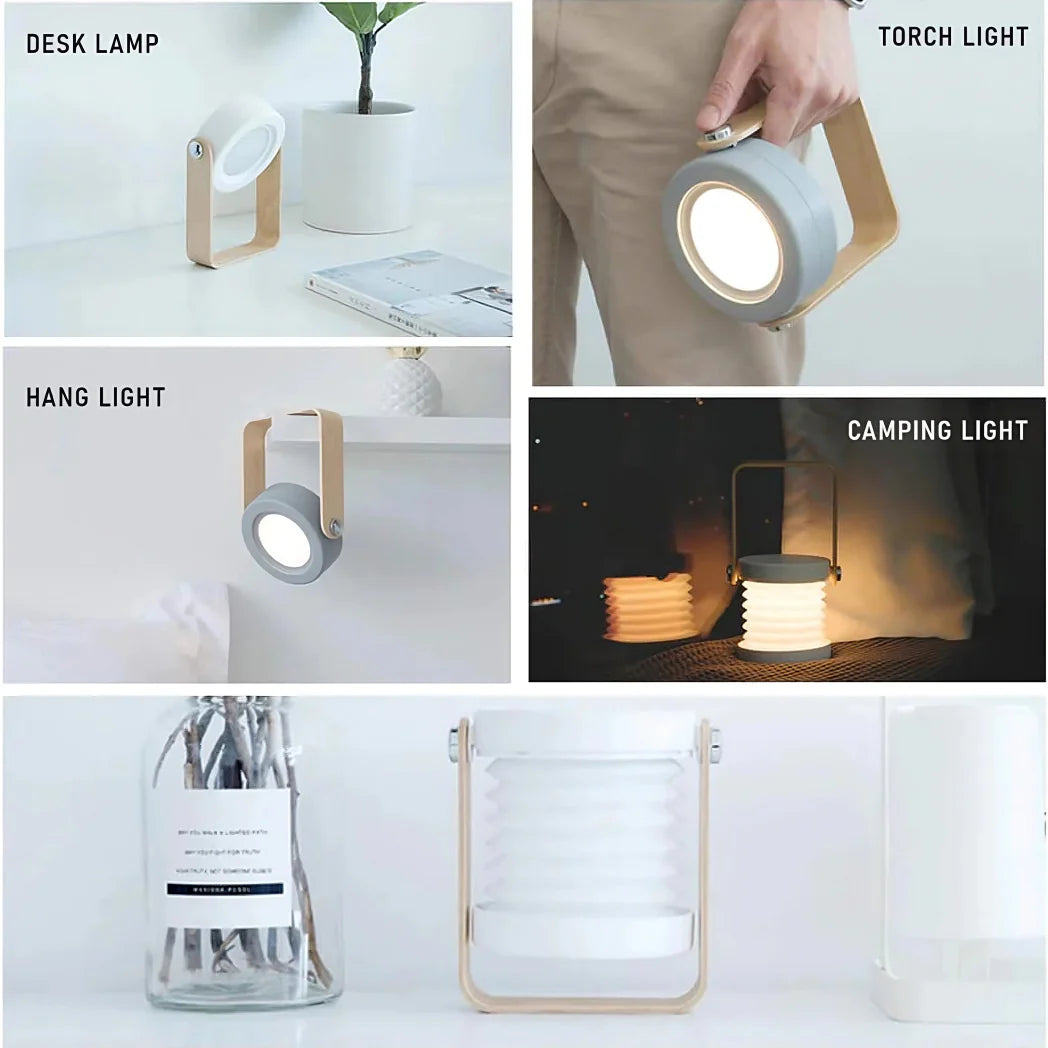 Collapsible LED Lantern Lamp Compact Design for Outdoor Use