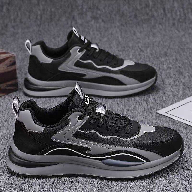 Casual Sneakers for Men Soft Breathable Trendy Thick Sole Running and Walking Shoes