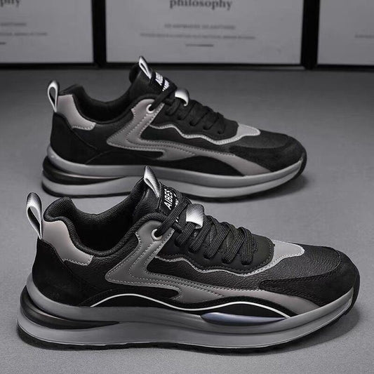 Casual Sneakers for Men Soft Breathable Trendy Thick Sole Running and Walking Shoes