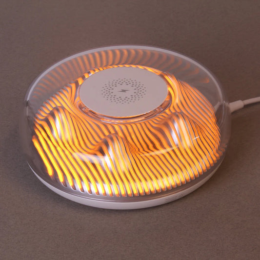 Wireless Charger with LED Night Light Perfect for Bedroom and Gifting