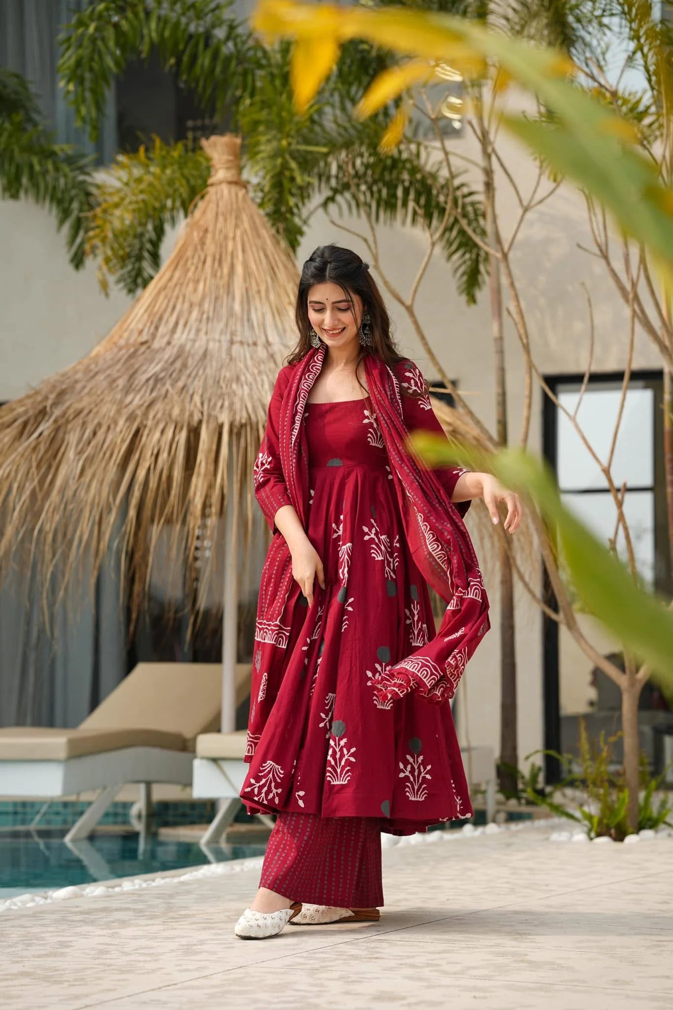 Contemporary Women’s Cotton Suit Set with Elegant Finish and Comfortable Fit